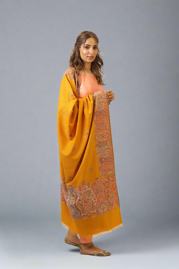 Women's Jamawar Wool Shawl