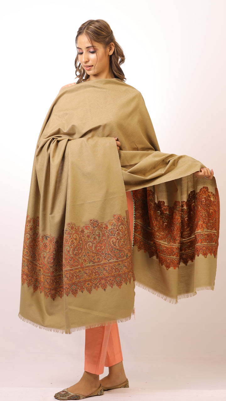 Women's Jamawar Wool Shawl