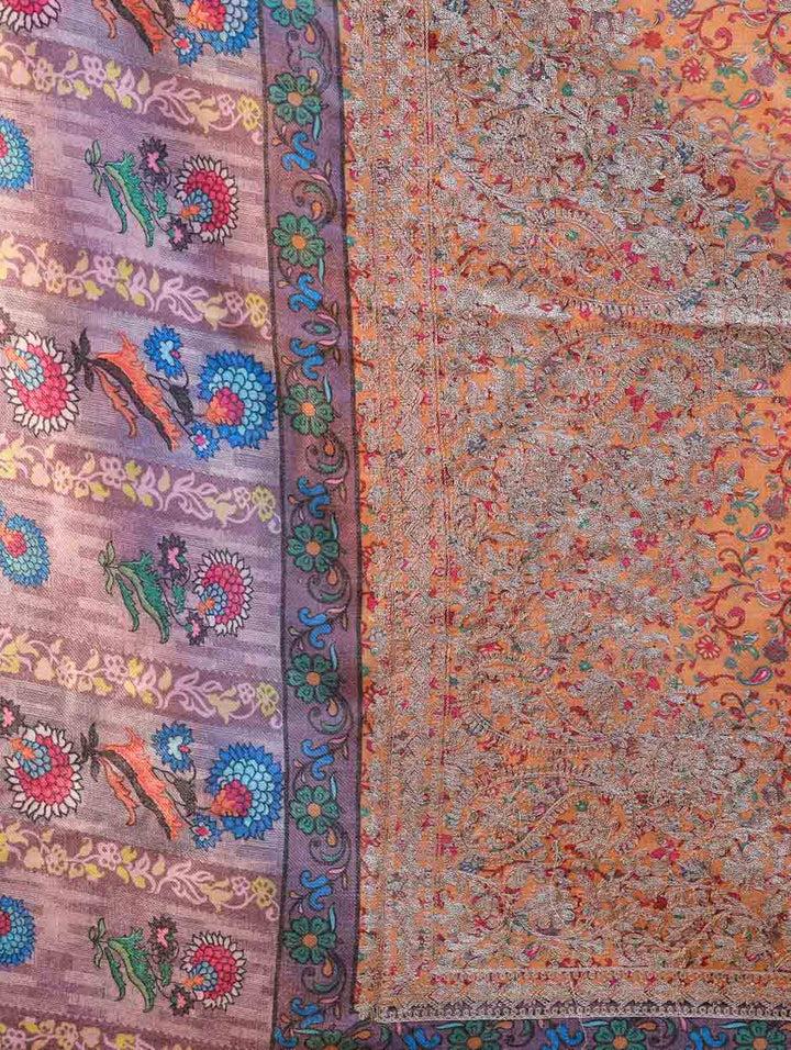 Women's Printed Aari Embroidered Stole