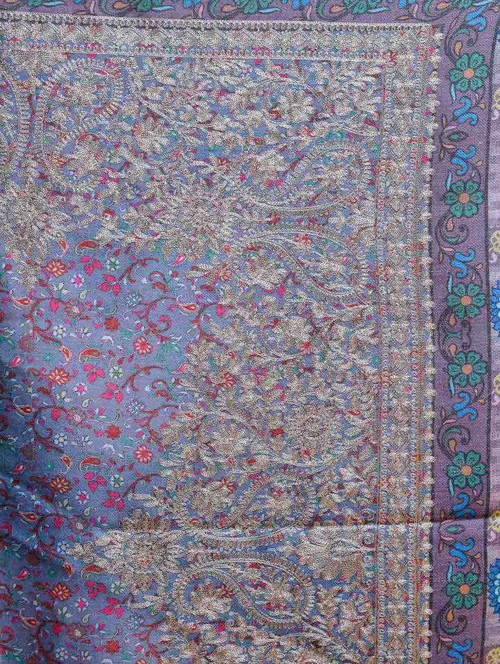 Women's Printed Aari Embroidered Stole