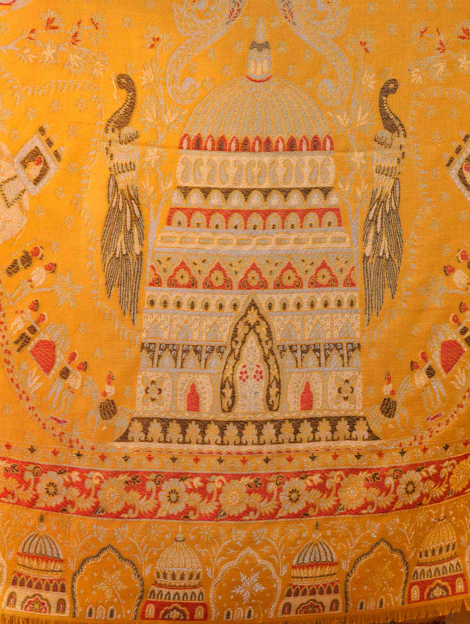 Women's Zari Kani Wool Shawl