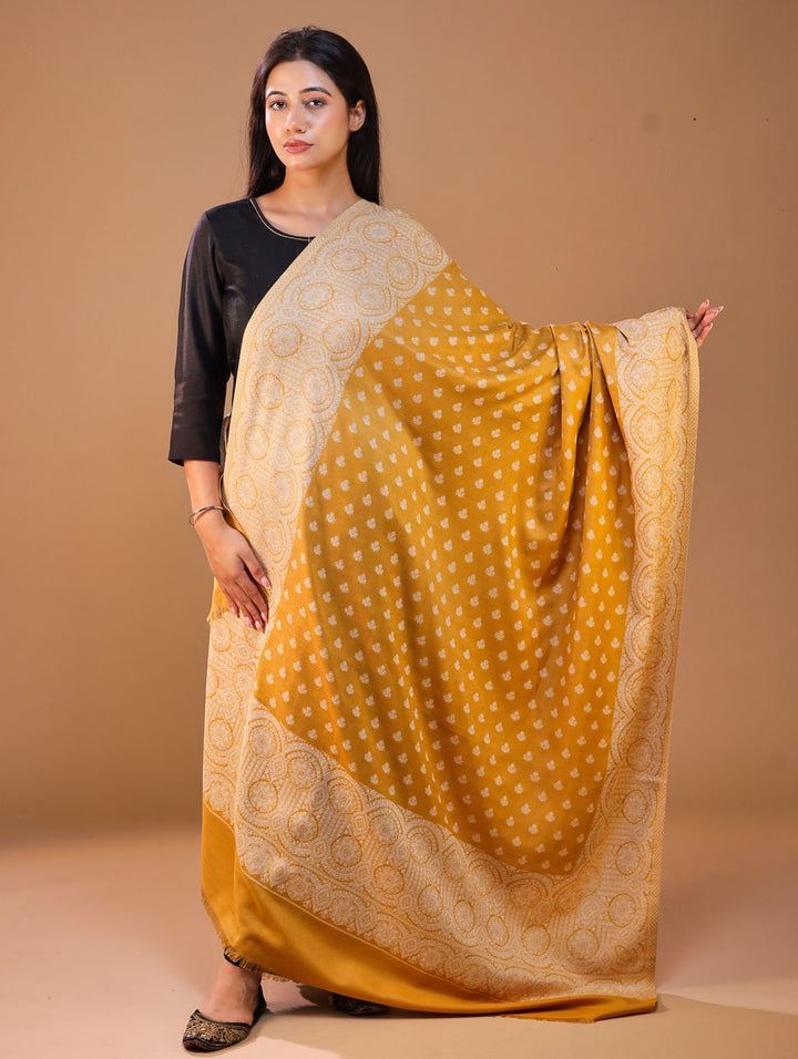 Women's Jamawar Wool Shawl