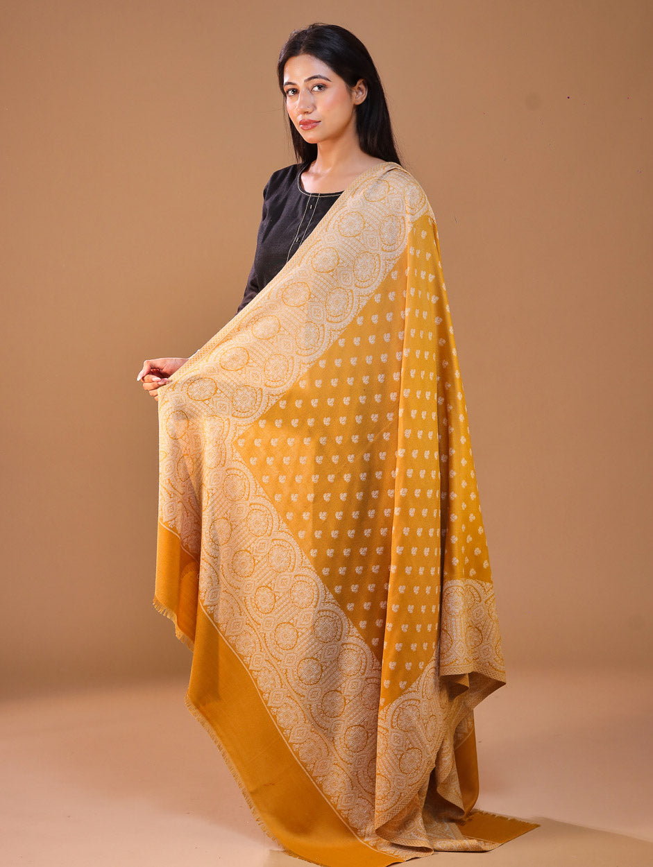 Women's Jamawar Wool Shawl