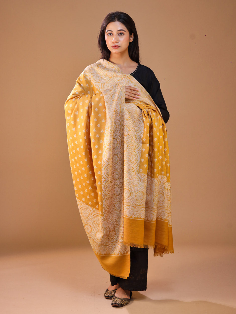 Women's Jamawar Wool Shawl