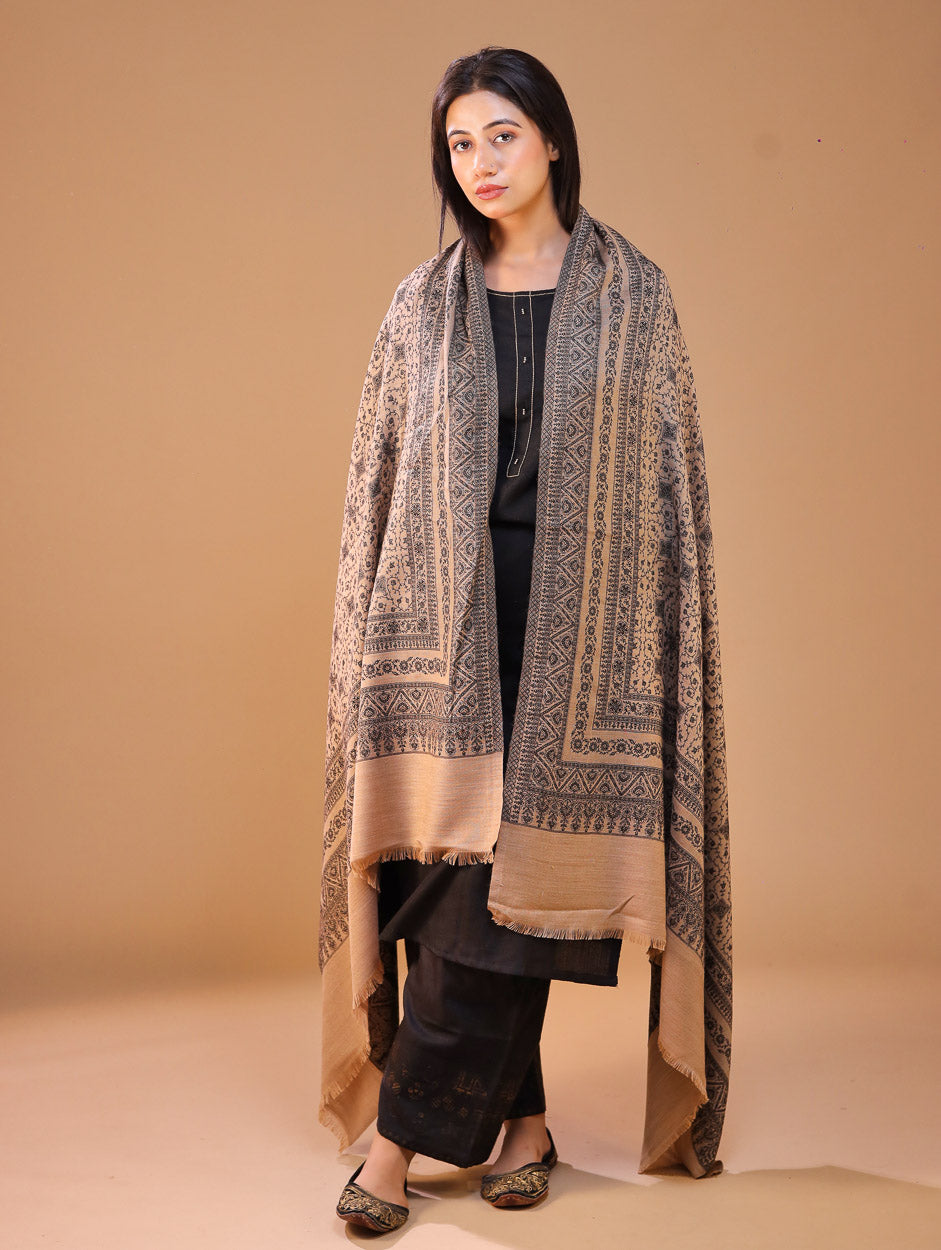 Women's Jamawar Wool Shawl