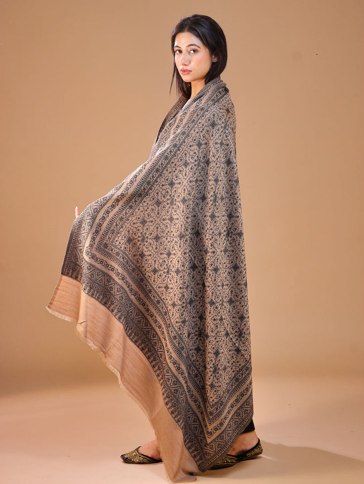 Women's Jamawar Wool Shawl