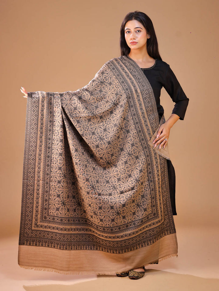 Women's Jamawar Wool Shawl