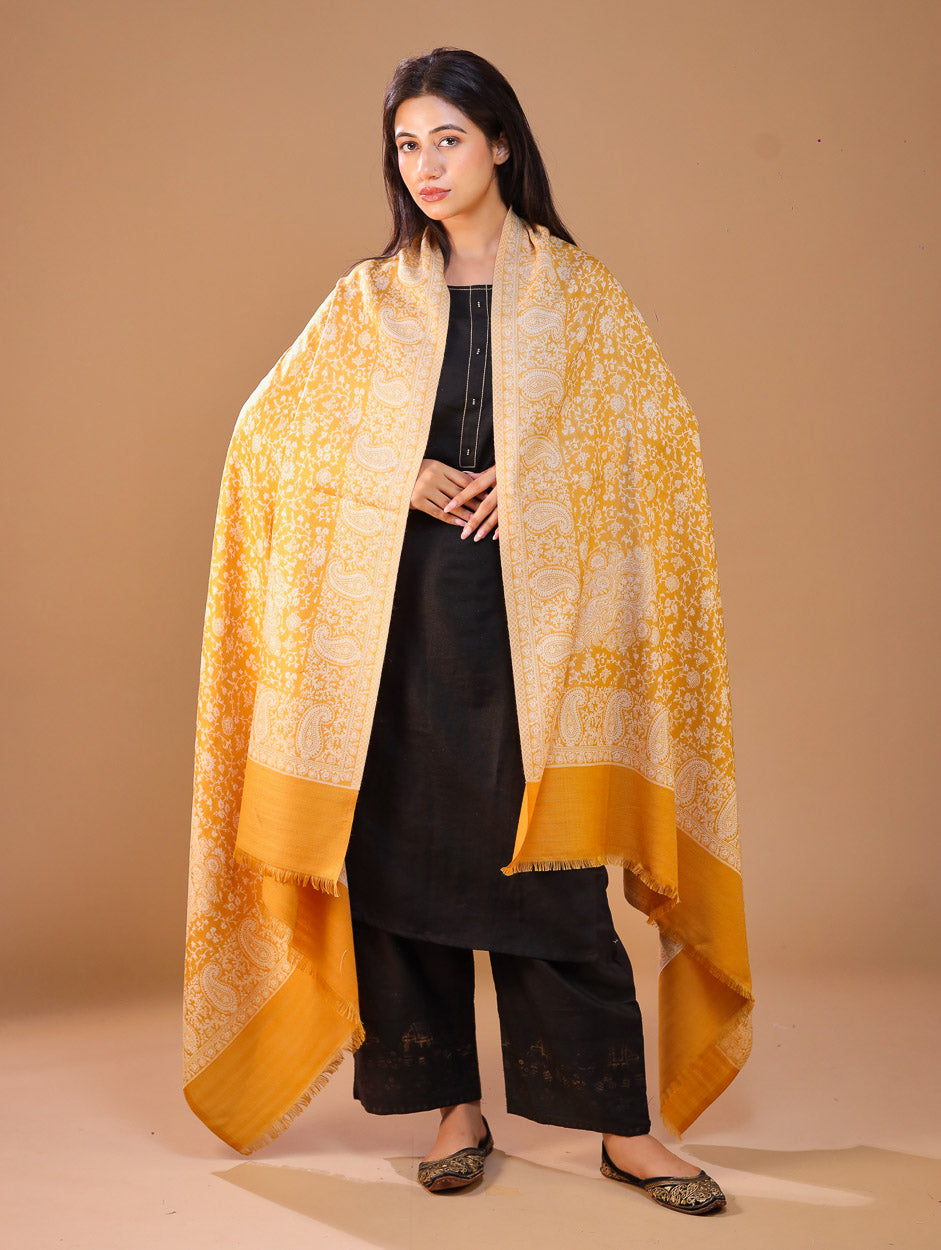 Women's Jamawar Wool Shawl