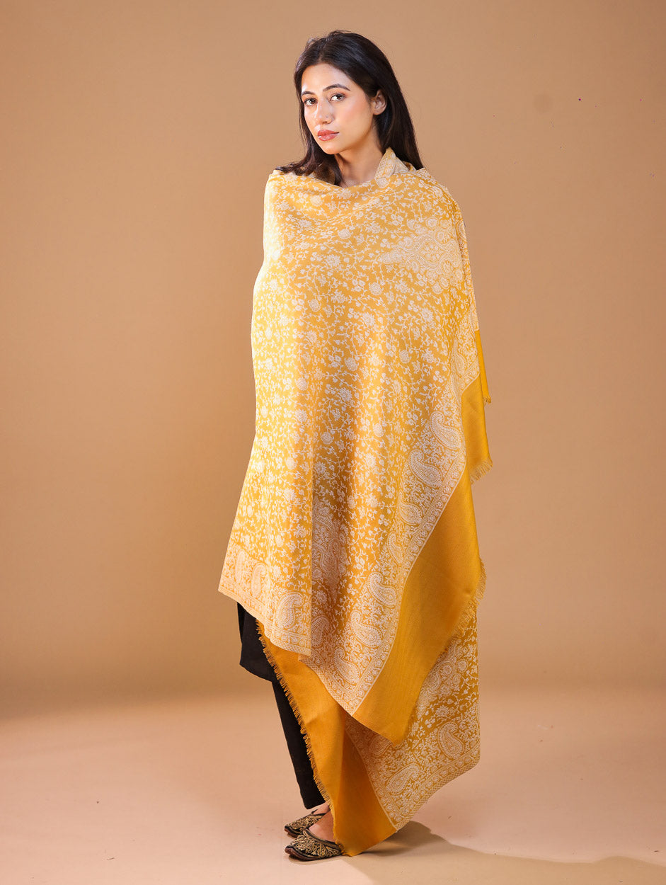 Women's Jamawar Wool Shawl