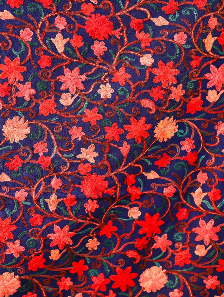 Women's Embroidered Wool Stole