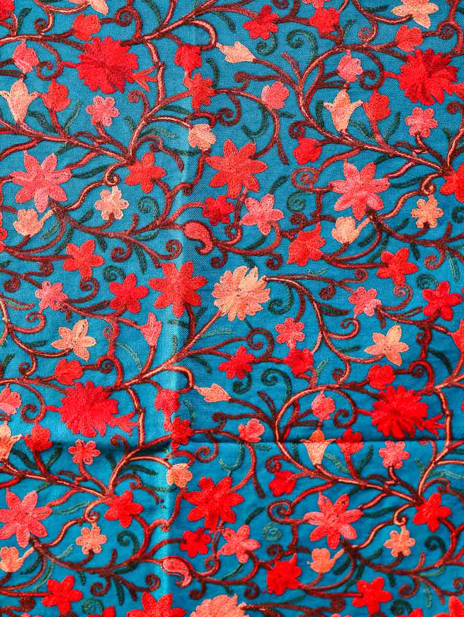 Women's Embroidered Wool Stole