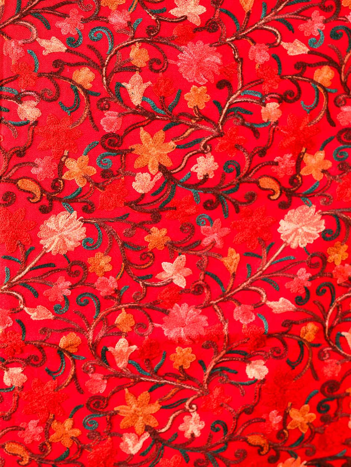 Women's Embroidered Wool Stole