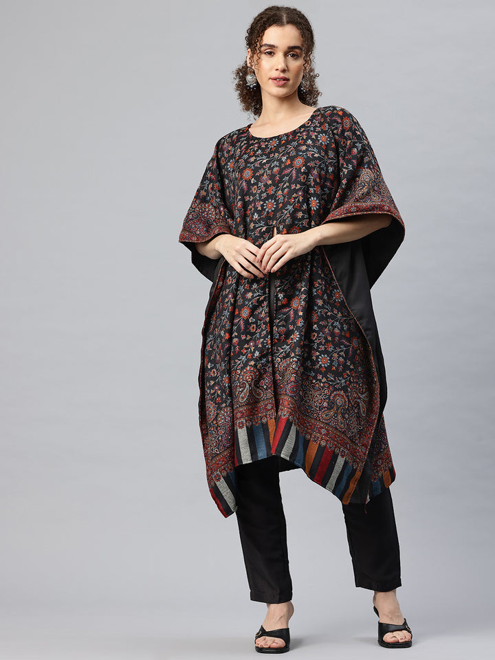 Women's Floral Woven Kaftan (Pheran)