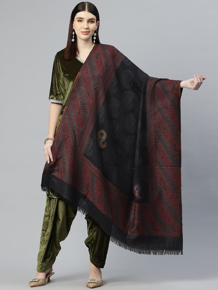 Women's Kani Jamawar Pure Wool Shawl