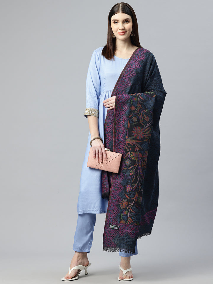 Women's Kani Jamawar Pure Wool Shawl