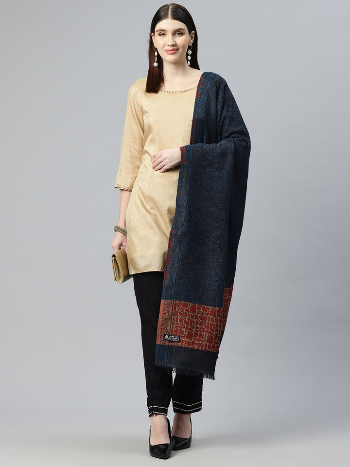 Women's Kani Jamawar Pure Wool Shawl