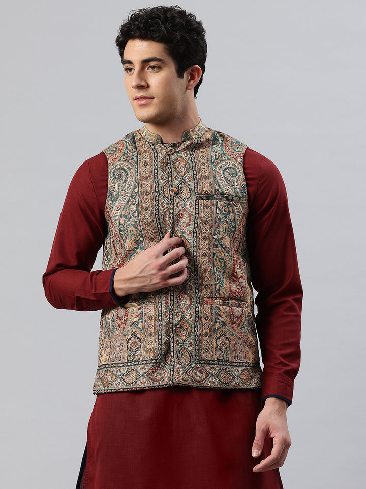 Men's Woven Nehru Jacket