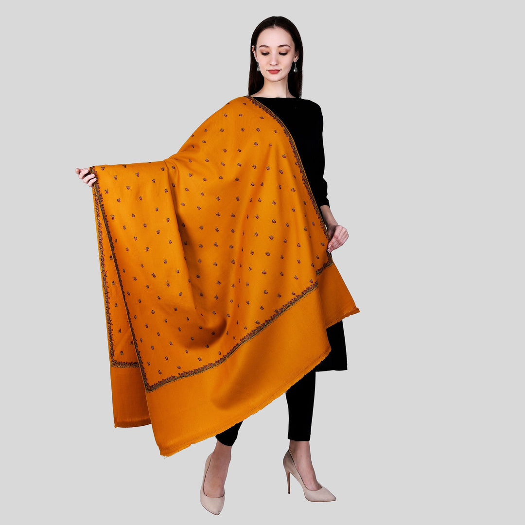 Women's Hand Embroidered Wool Shawl