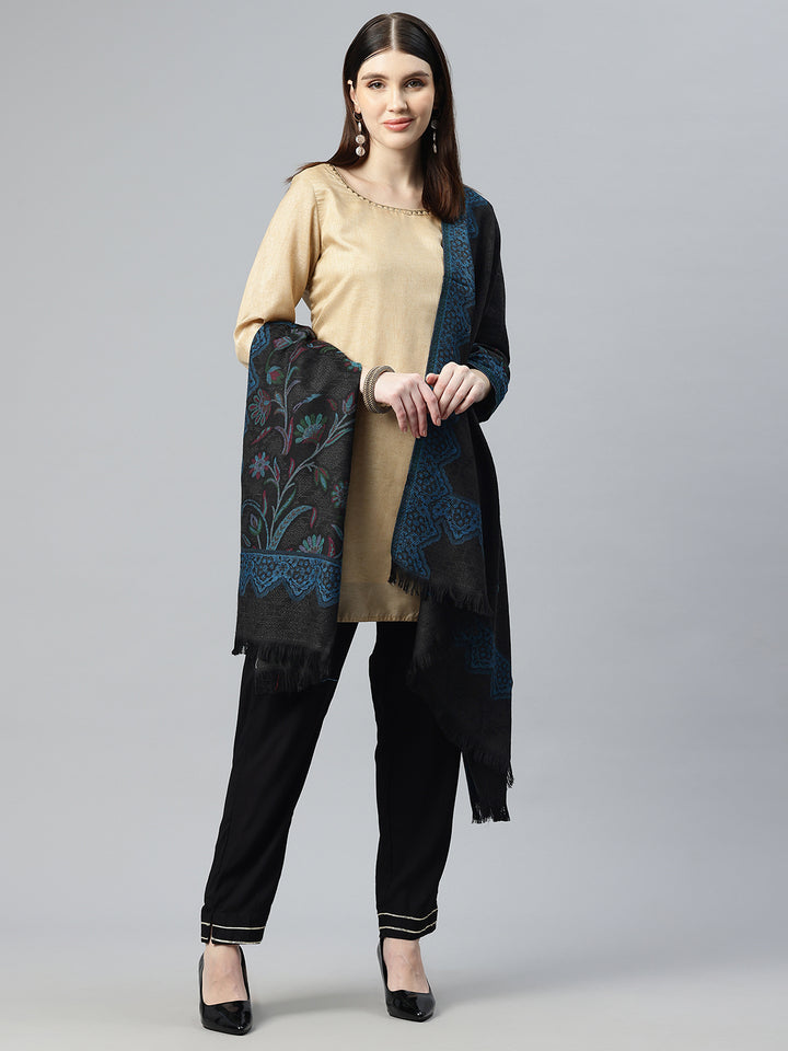 Women's Kani Jamawar Pure Wool Shawl