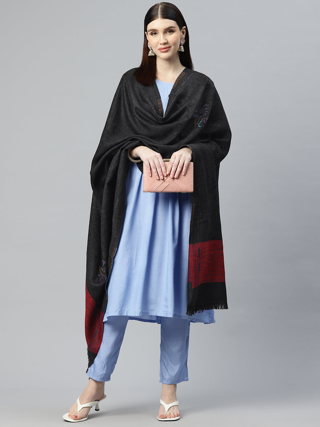 Women's Kani Jamawar Pure Wool Shawl