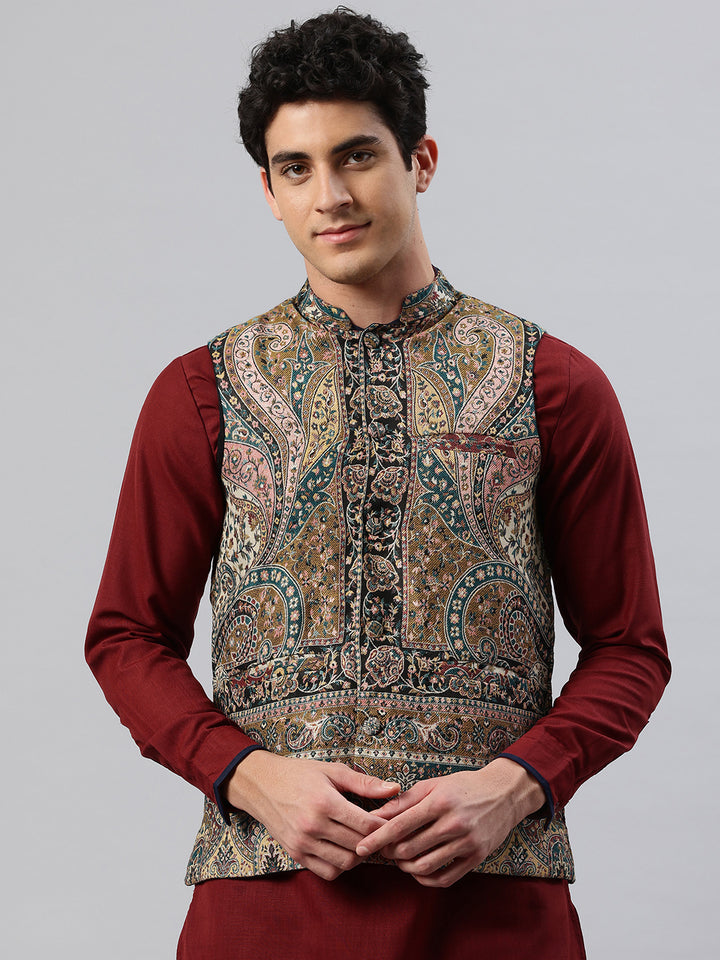 Men's Woven Nehru Jacket