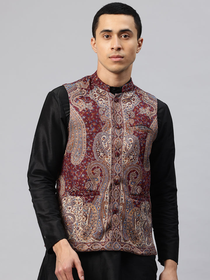 Men's Woven Nehru Jacket