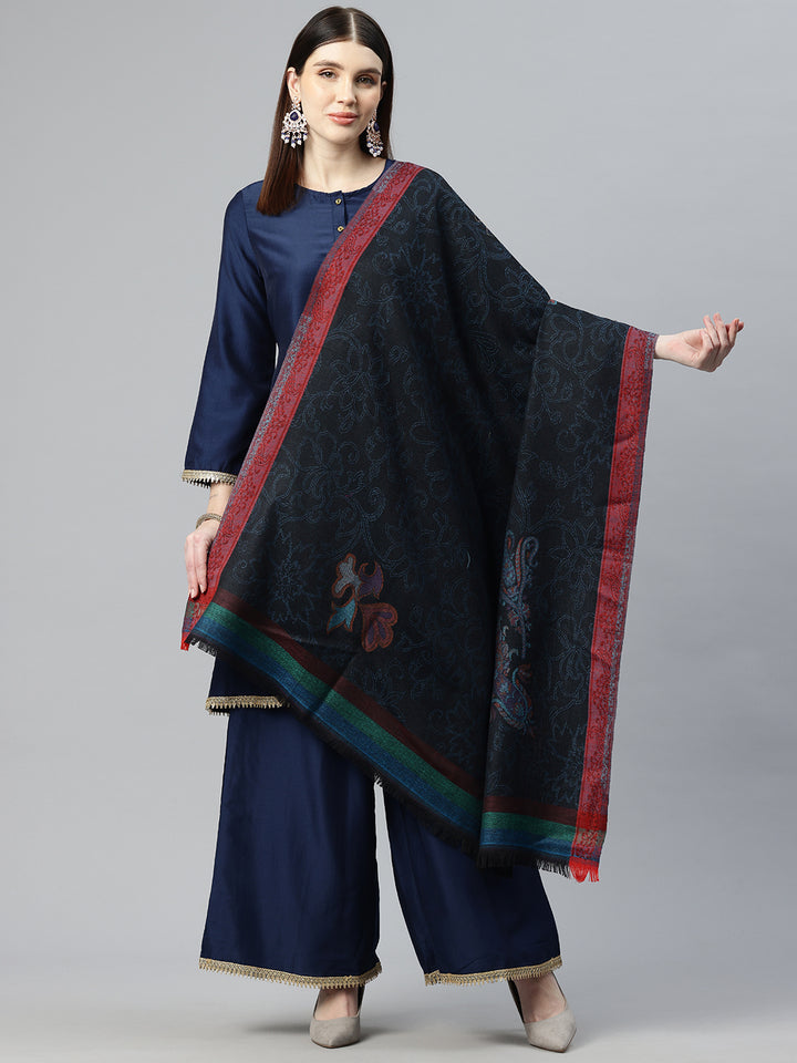 Women's Kani Jamawar Pure Wool Shawl