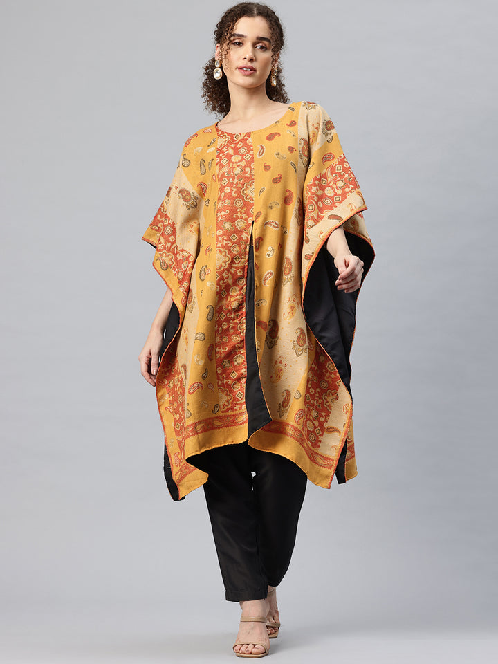 Women's Floral Woven Kaftan (Pheran)