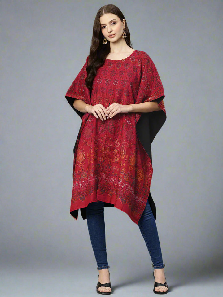 Women's Floral Woven Kaftan (Pheran)