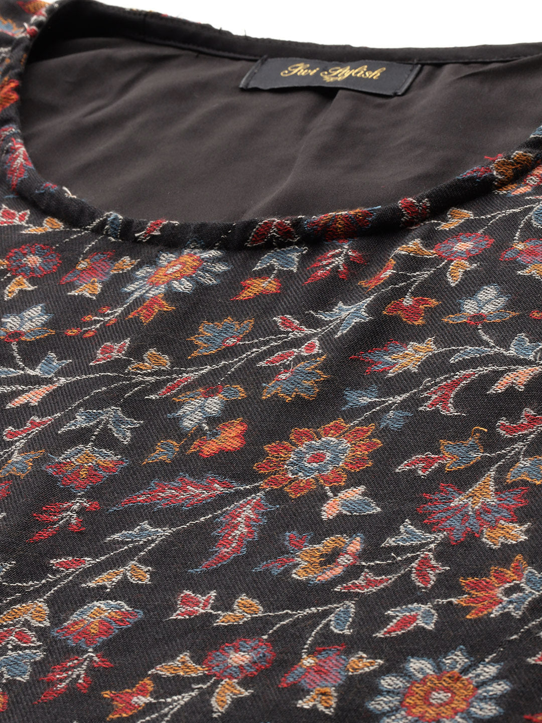 Women's Floral Woven Kaftan (Pheran)