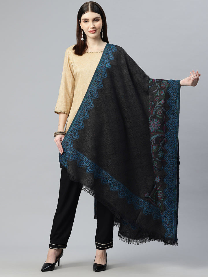 Women's Kani Jamawar Pure Wool Shawl