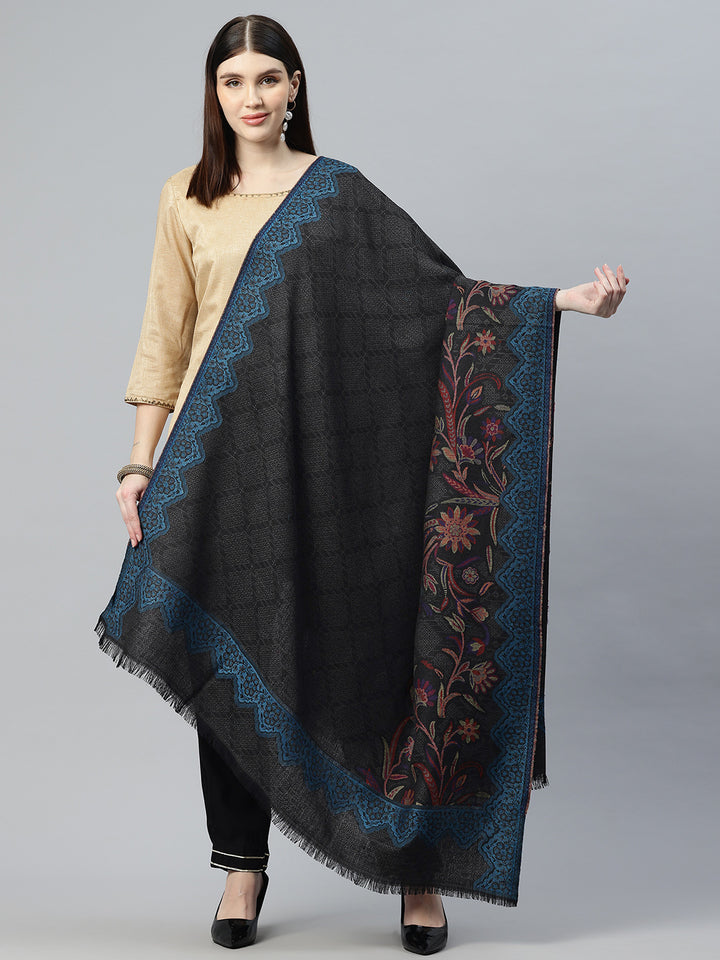 Women's Kani Jamawar Pure Wool Shawl