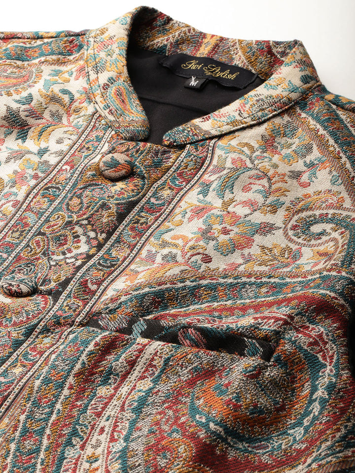 Men's Woven Nehru Jacket