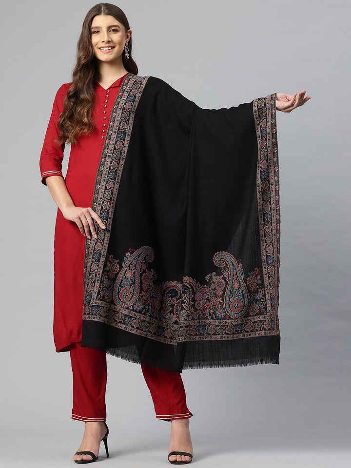 Women's Kani Woven Design Wool Shawl