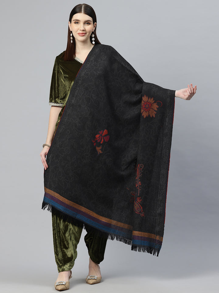 Women's Kani Jamawar Pure Wool Shawl