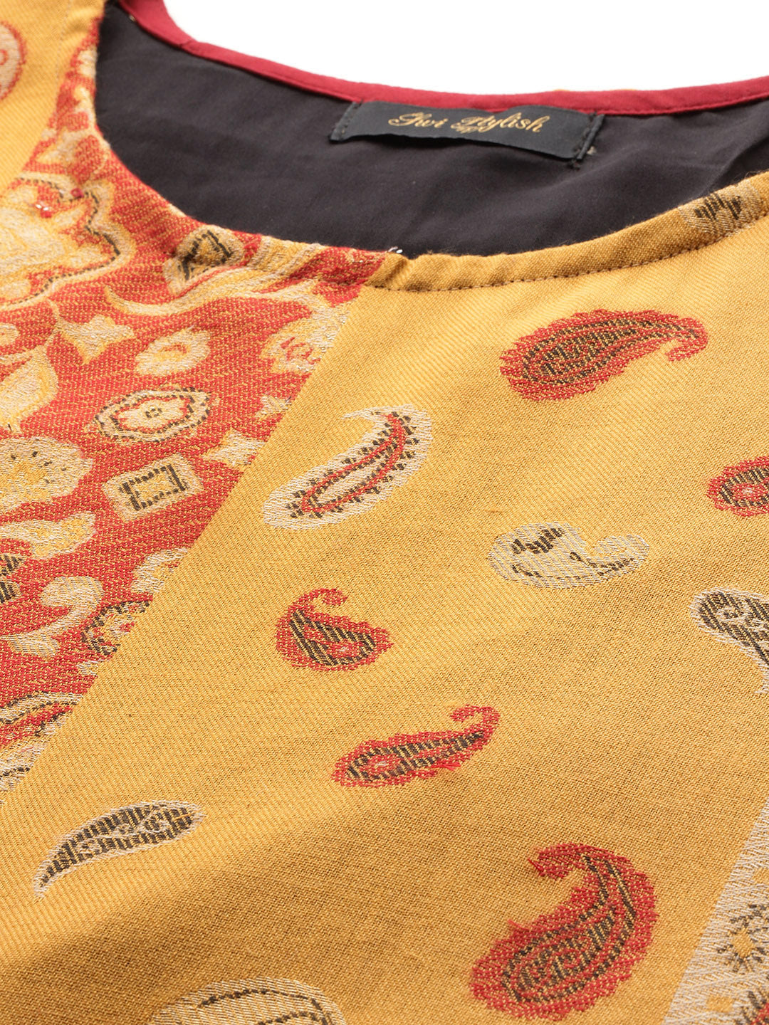 Women's Floral Woven Kaftan (Pheran)