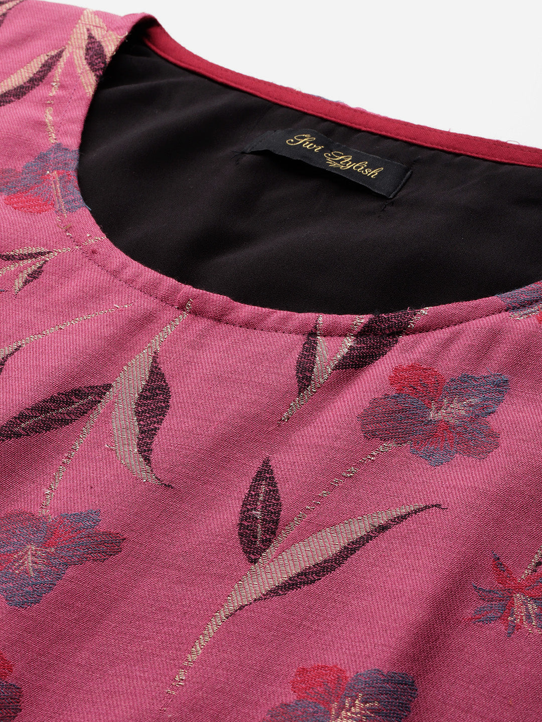 Women's Floral Woven Kaftan (Pheran)