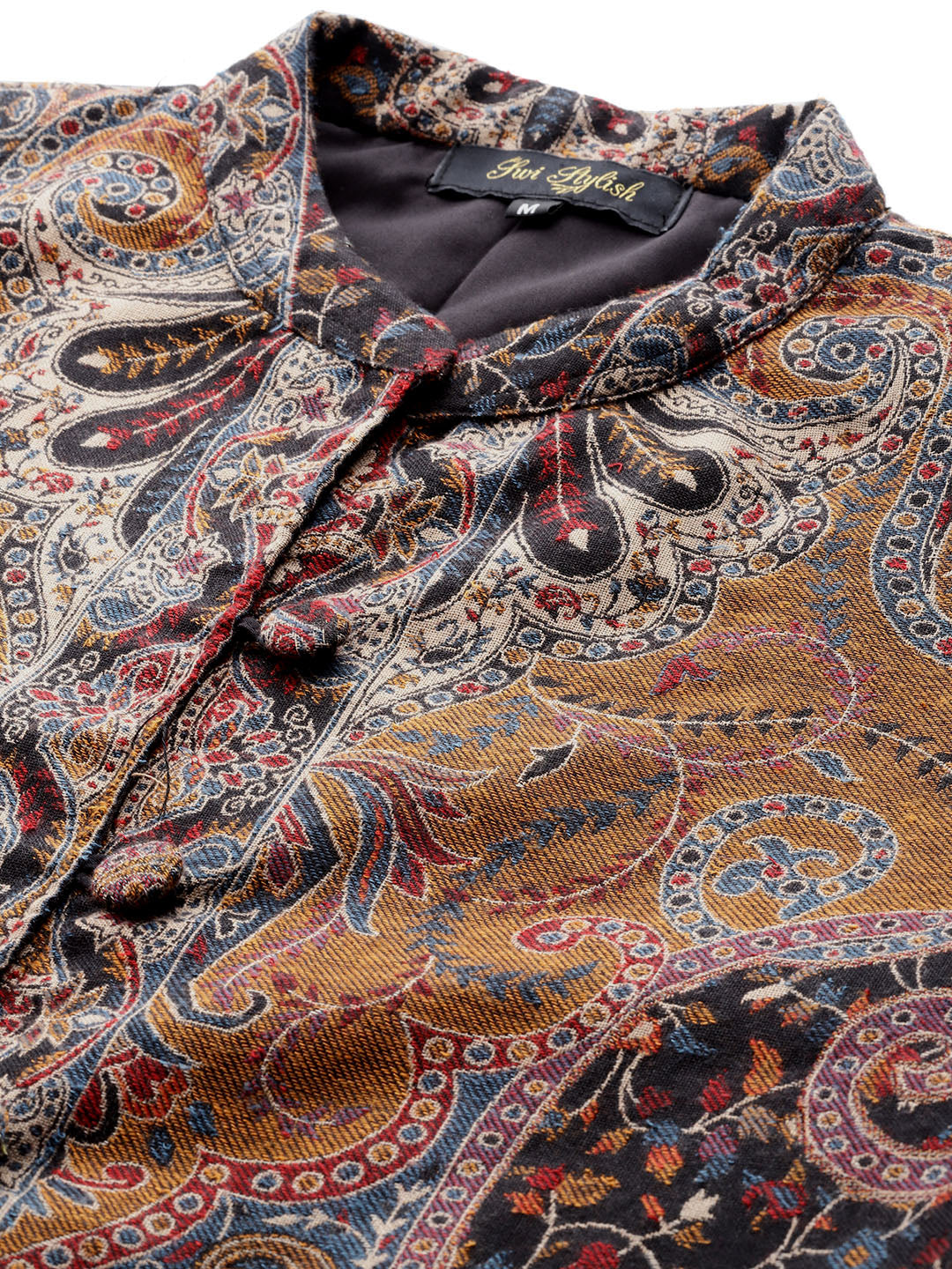 Women's Jamawar Woven Full Length Jacket