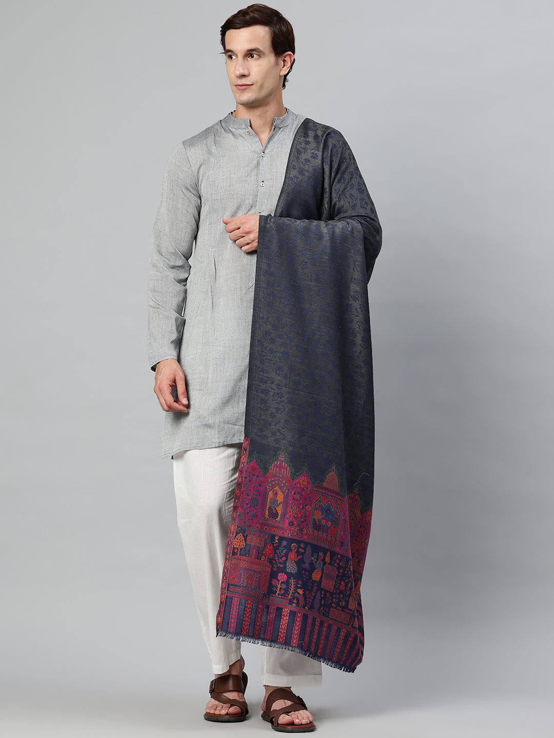 Men's Kani Wool Shawl