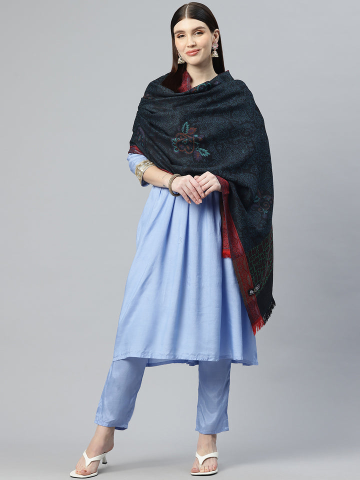 Women's Kani Jamawar Pure Wool Shawl
