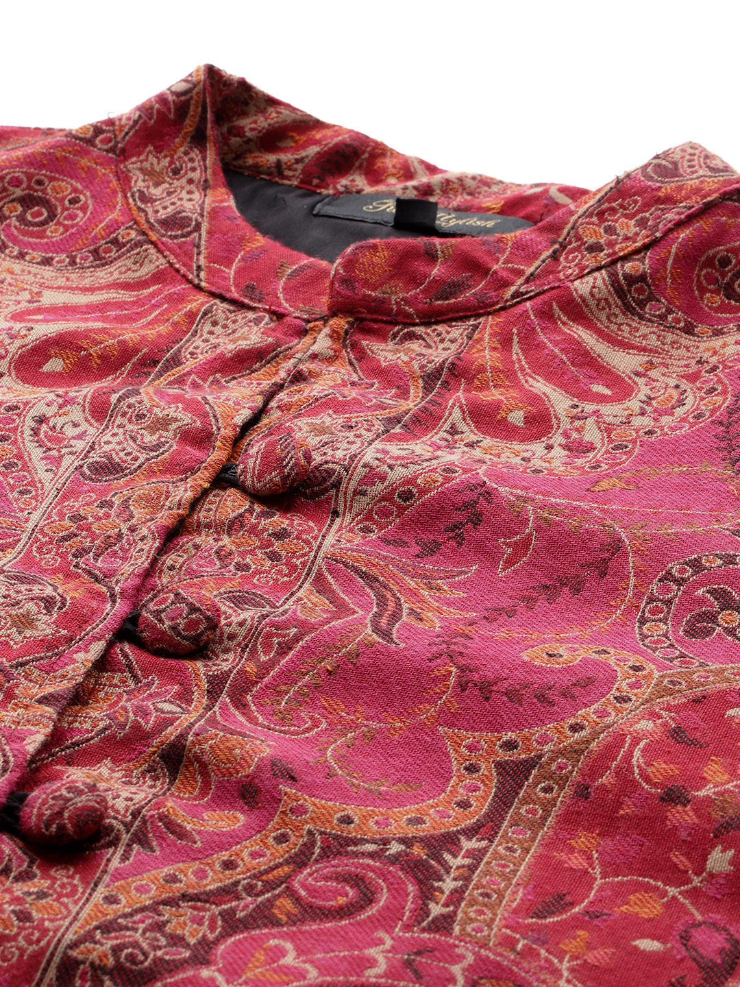 Women's Jamawar Woven Full Length Jacket