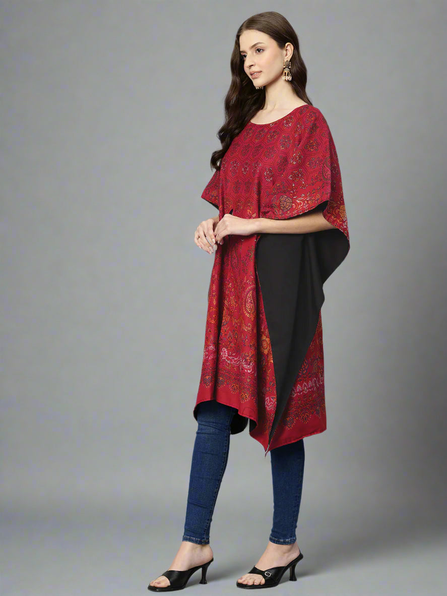 Women's Floral Woven Kaftan (Pheran)