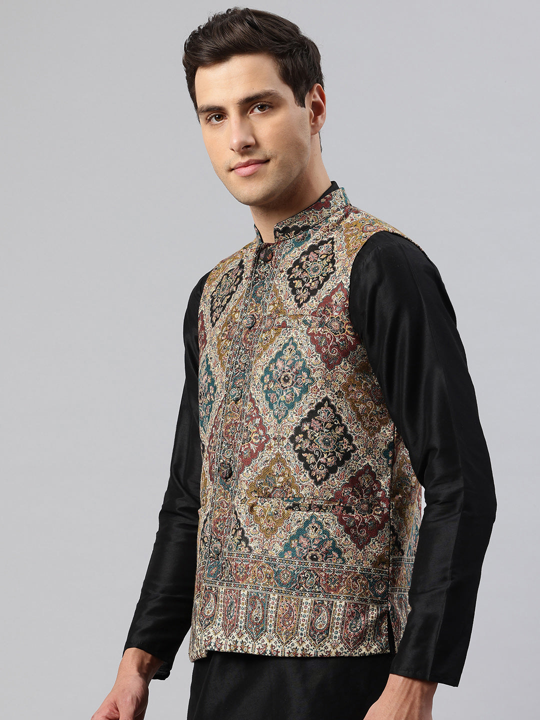 Men's Woven Nehru Jacket