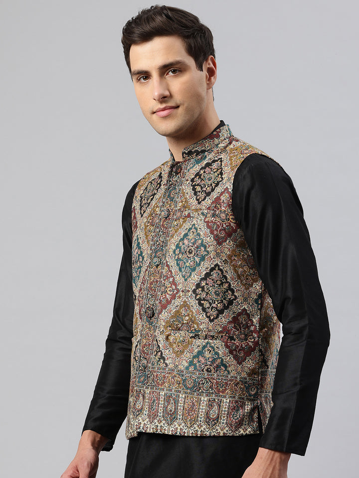 Men's Woven Nehru Jacket
