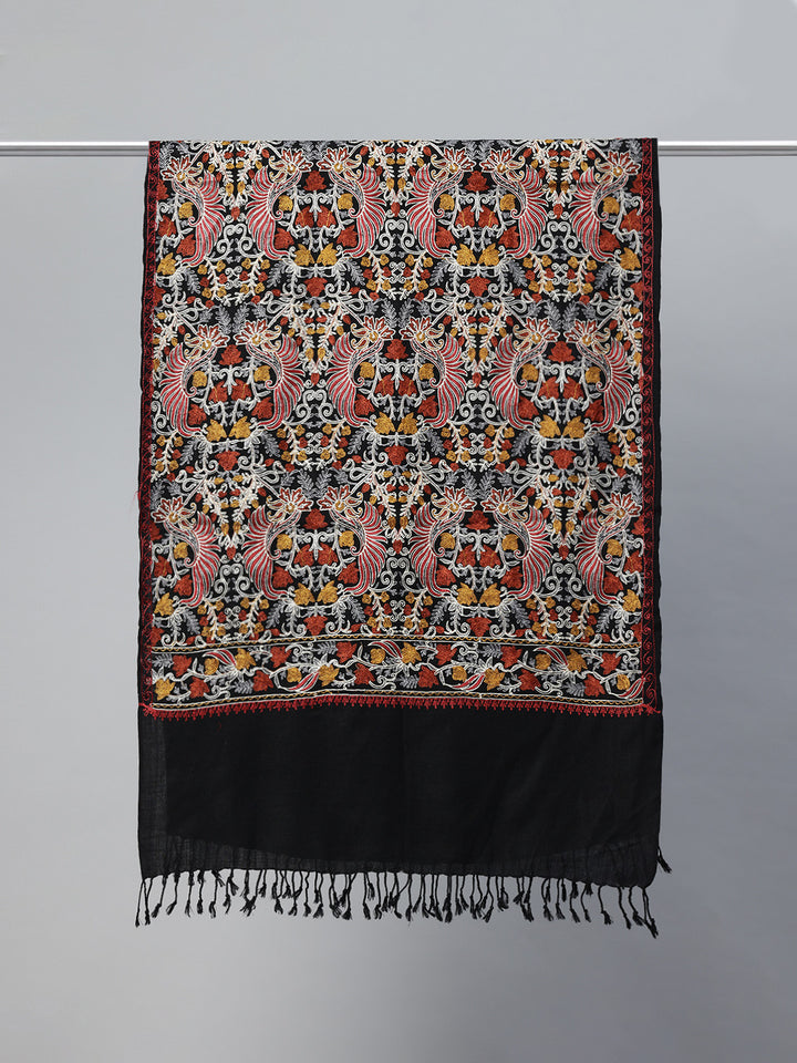 Women's Aari Embroidered Wool Stole