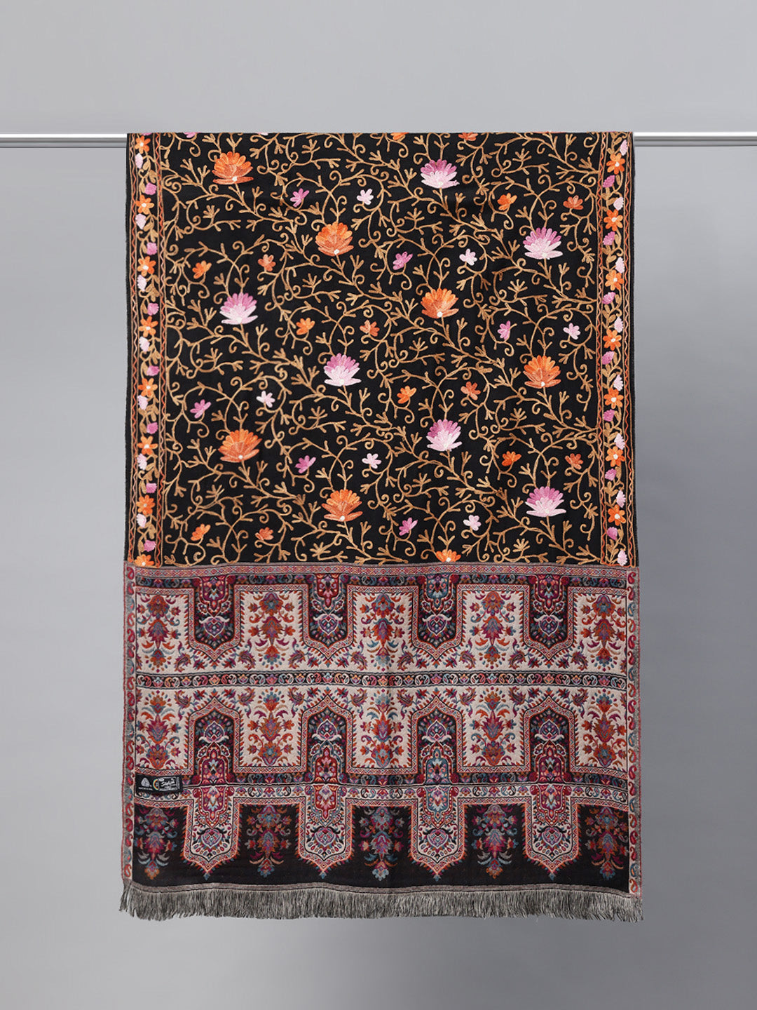 Women's Pure Wool Jamawar Embroidery Stole