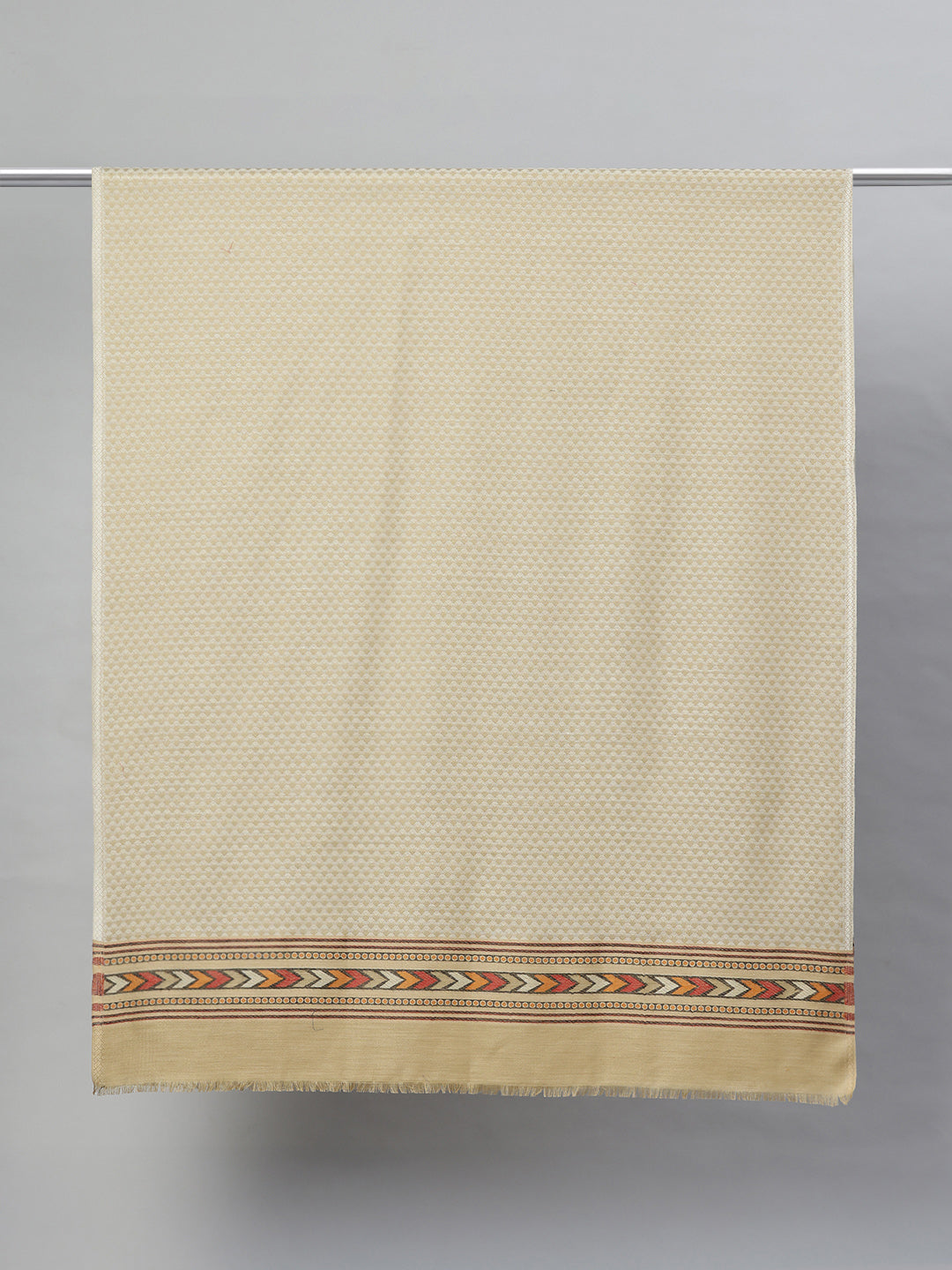 Men's Chevron Woven Wool Shawl