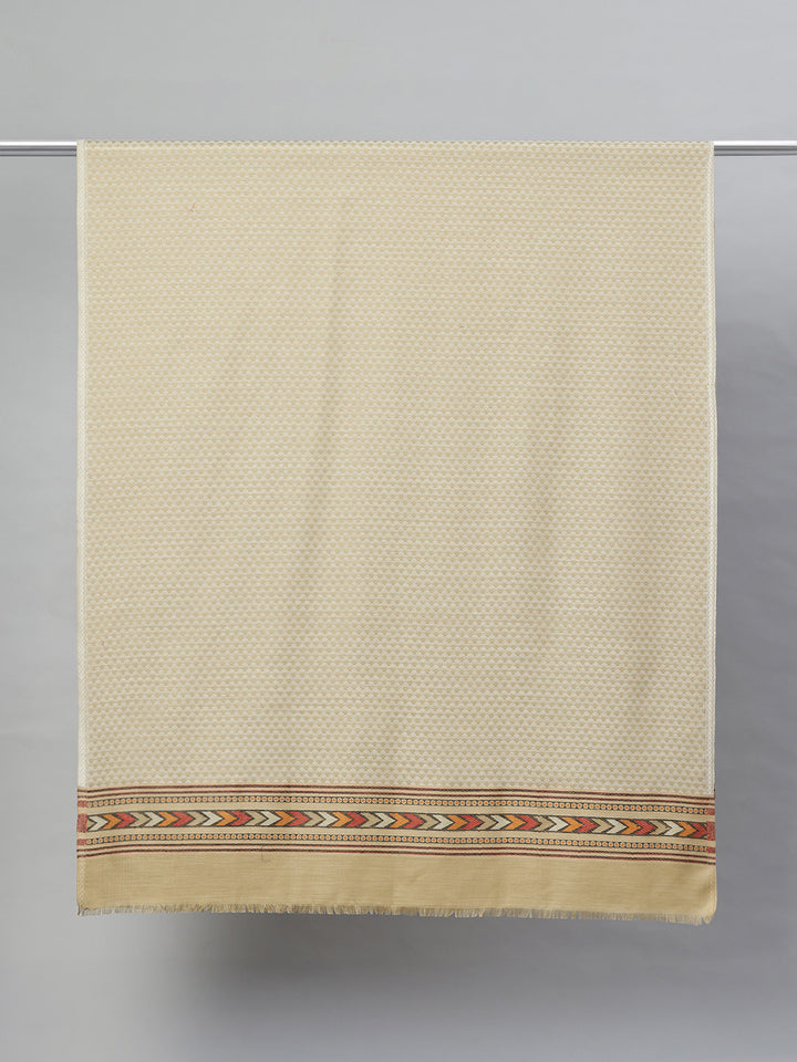 Men's Chevron Woven Wool Shawl