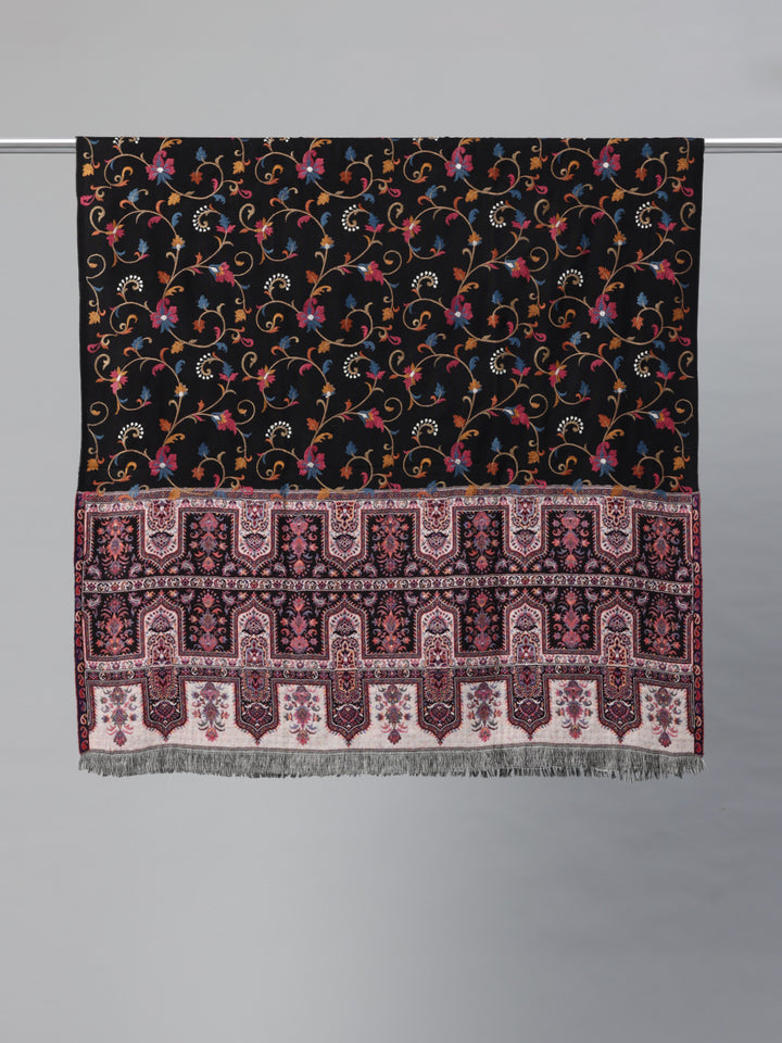 Women's Aari Embroidery Pure Wool Shawl