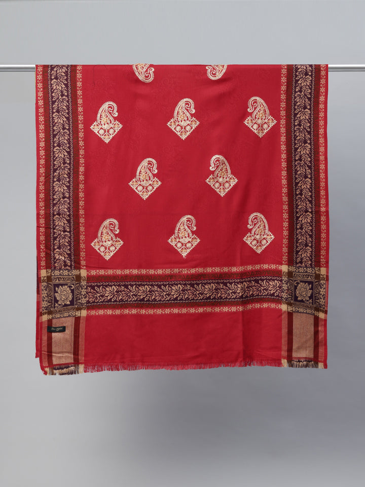 Women's Aari Embroidered Wool Shawl